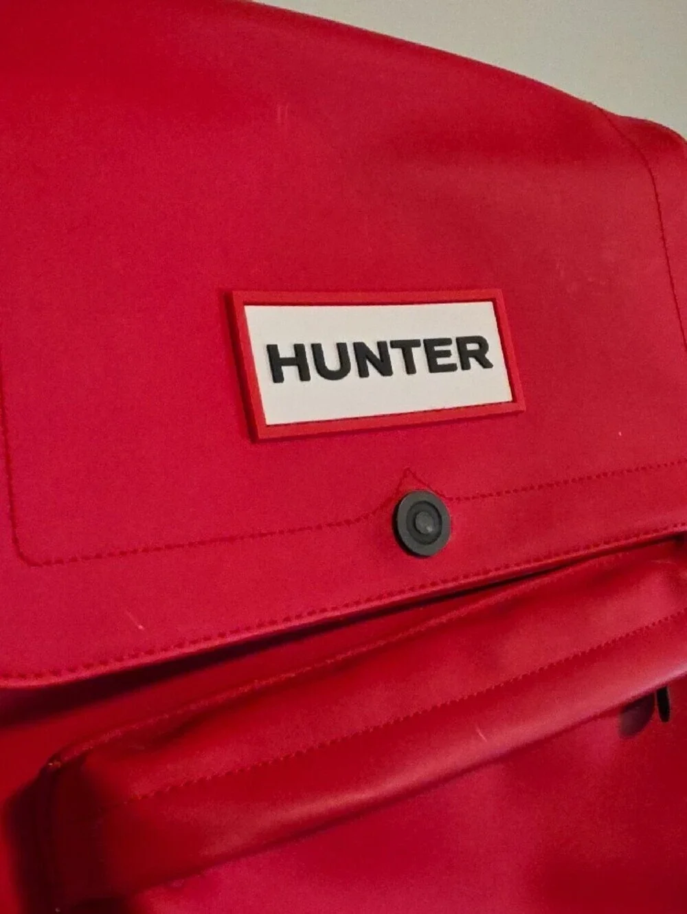 Hunter x Target Waterproof Red Backpack with Front Pocket